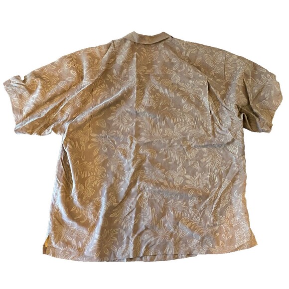 NWT Tommy Bahama Men's XXL Shirt 100% Silk Hawaiian Rust Brown Button Up Beach - Picture 2 of 8